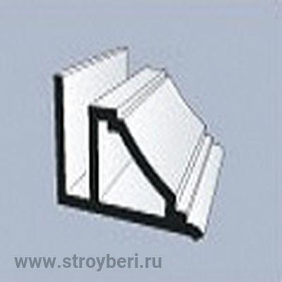 Уголок ВВ ПВХ плинтус потолочный/белый 3м