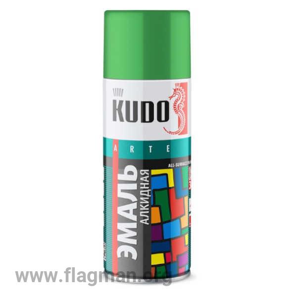 KU-1006 Аэрозольная краска КУДО RAL 6024 светло-зеленая 0.52л Д