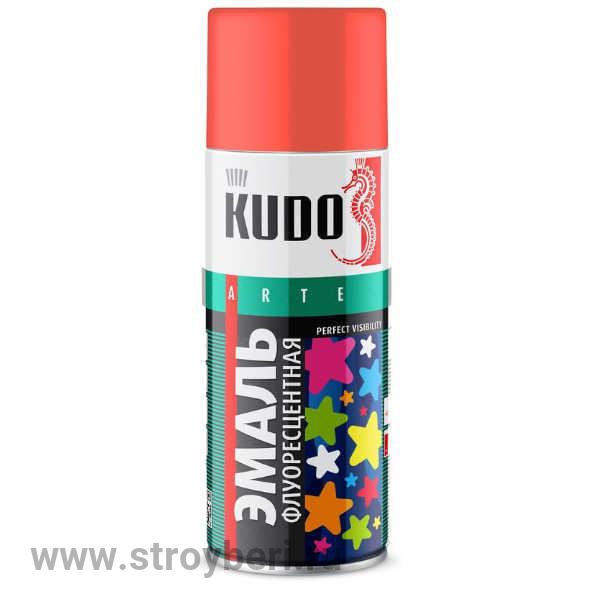 KU-1206 Эмаль флуоресцентная КУДО оранжево-красная 0.52л