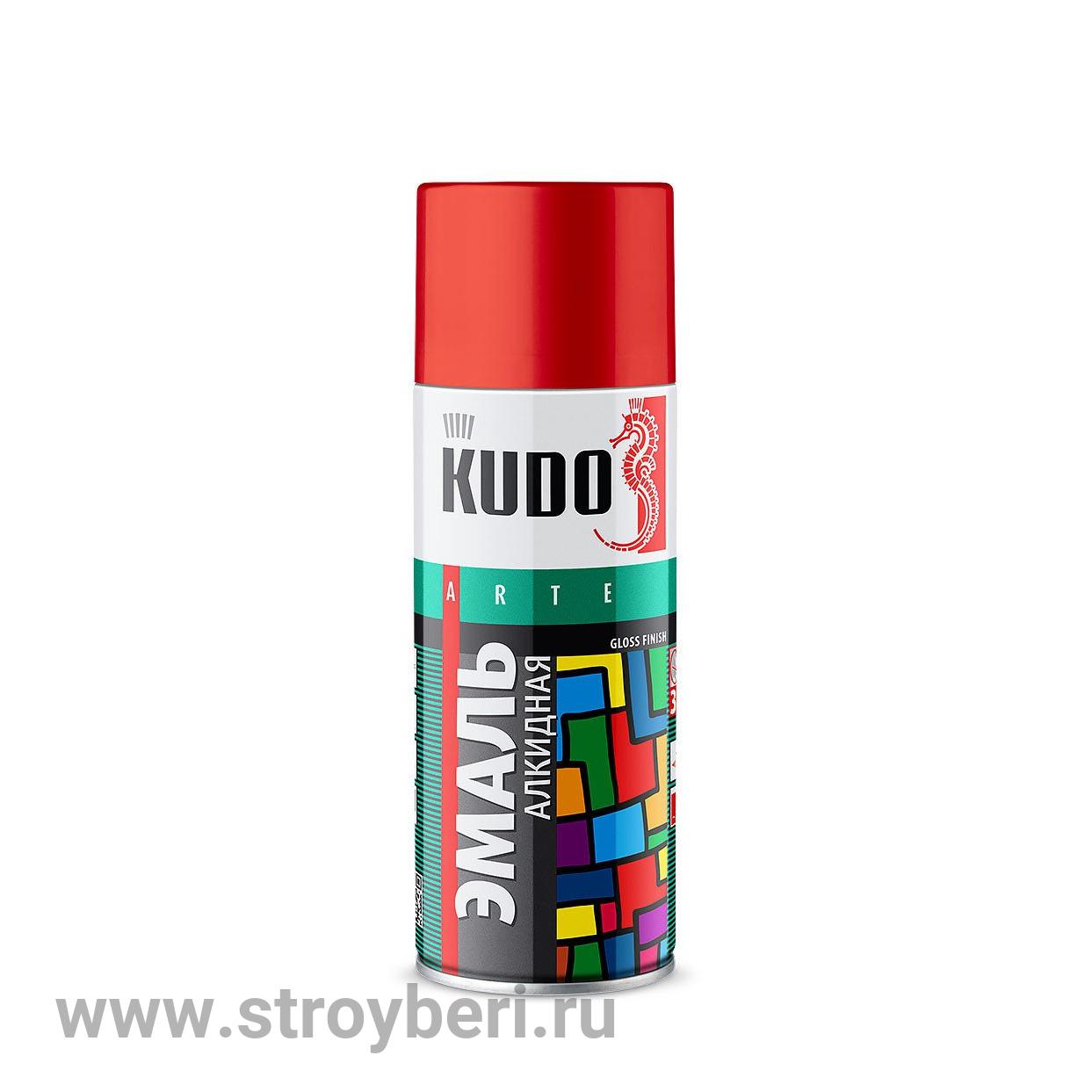 KU-1050 Аэрозольная краска КУДО металлик желтая олива 0.52л