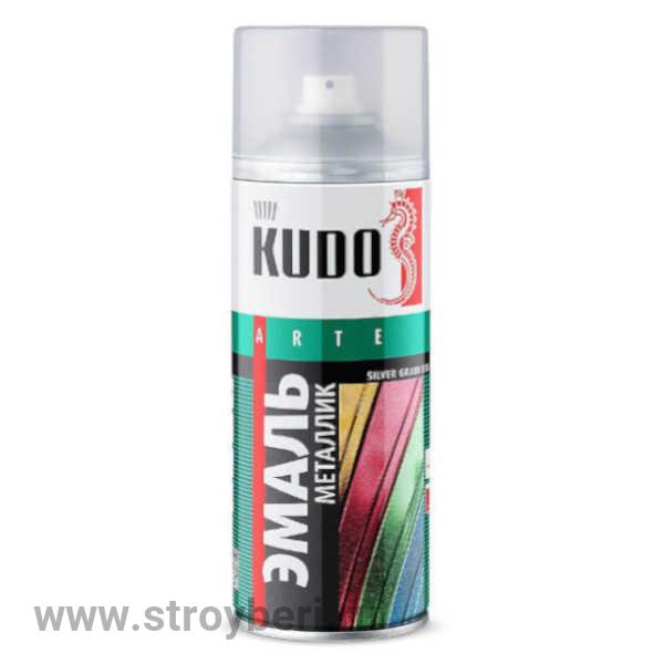 KU-1059 Аэрозольная краска КУДО металлик серебристый кварц 0.52л