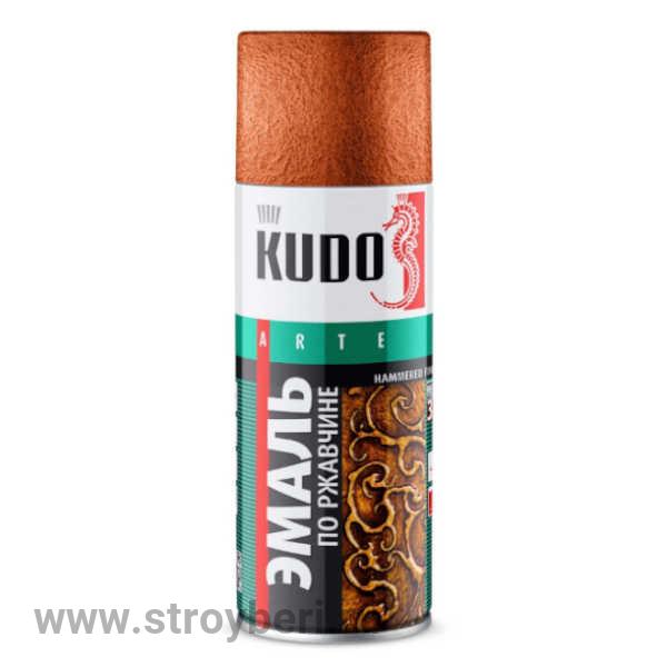 KU-3007 Эмаль аэрозольная КУДО молотковая медная 0.52л