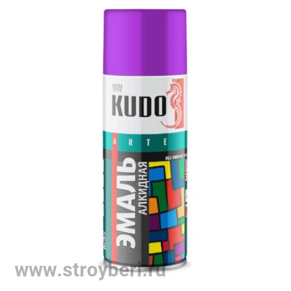 KU-1015 Аэрозольная краска КУДО RAL 4001 фиолетовая 0.52л Д