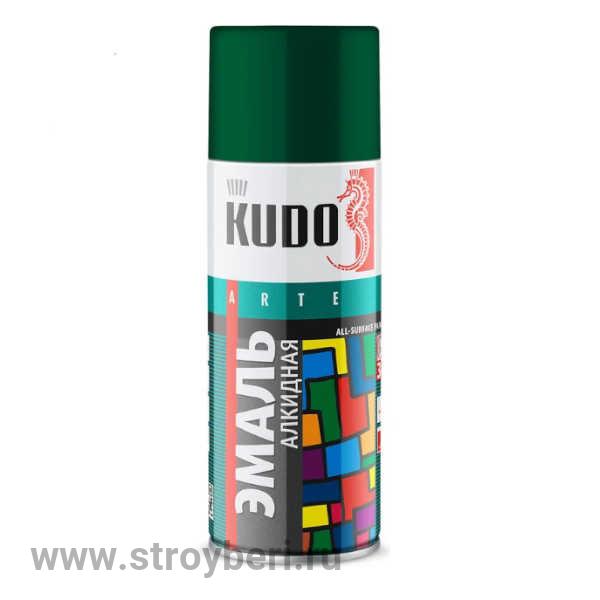 KU-10085 Аэрозольная краска КУДО RAL 6005 глубоко-зеленая 0.52л