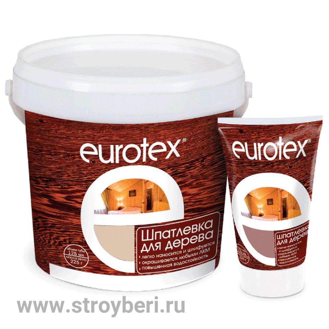 EUROTEX (шпатлевка д/дерева) Орех 0.225кг