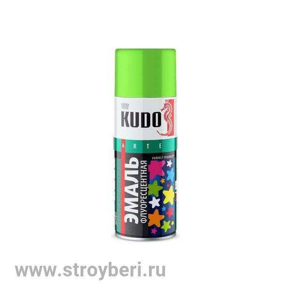 KU-1203 Эмаль флуоресцентная КУДО зеленая 0.52л