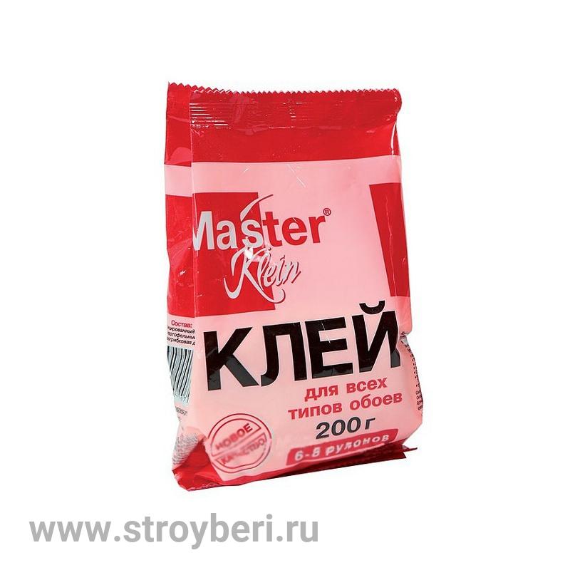 Клей обойный 'Master Klein' для всех типов обоев,200гр. (мягкая пачка) (24шт/кор)
