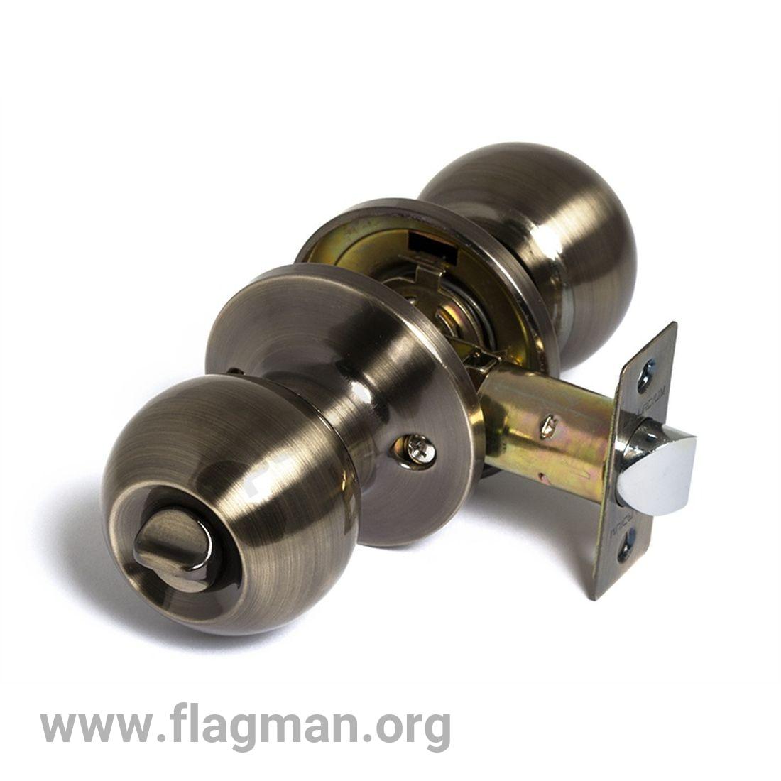ФЗ Защелка 6072 AB BK (30)
