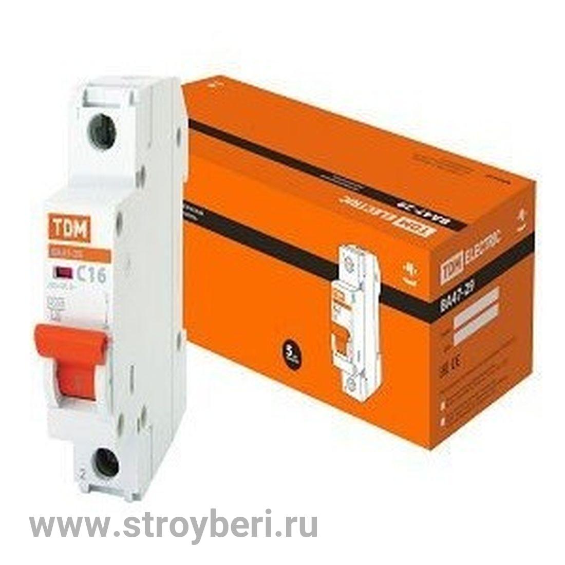 SQ0206-0077 Авт. выкл.ВА47-29 1Р 32А 4,5кА х-ка С TDM