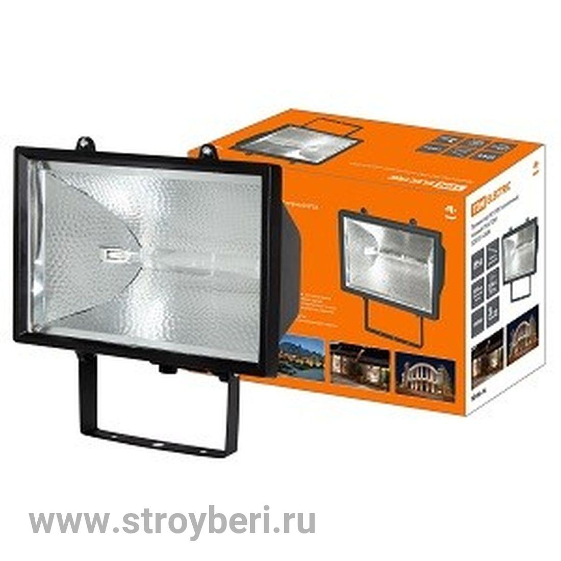 SQ0301-0008 Прожектор ИО1500 галогенный черный IP54 TDM