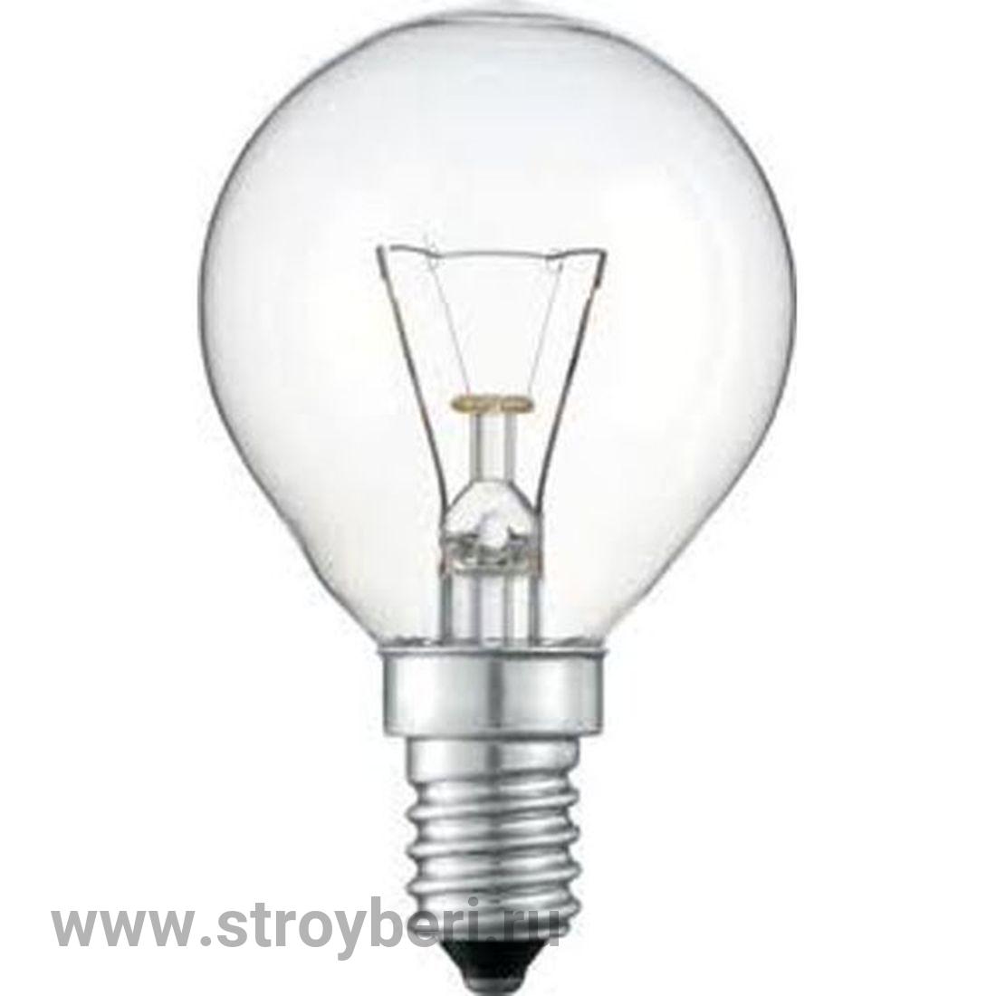 SQ0332-0003 Лампа накаливания 'Шар прозрачный' 60 Вт-230 В-Е14 TDM