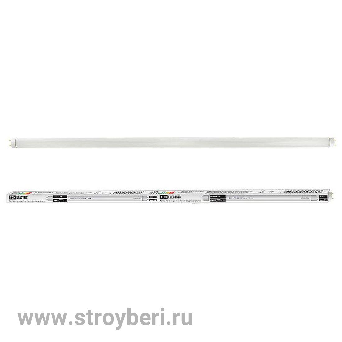 SQ0355-0026 Лампа люминесцентная линейная двухцокольная ЛЛ-18Вт/640, T8/G13, 4000 К TDM