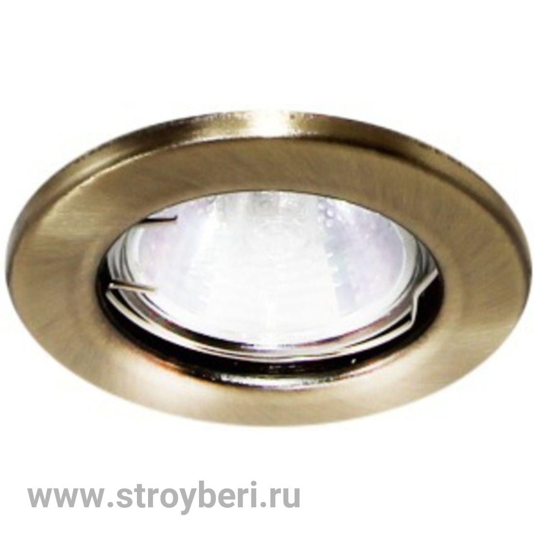 SQ0359-0023 Светильник встраиваемый СВ 01-01 MR16 50Вт G5.3 бронза TDM