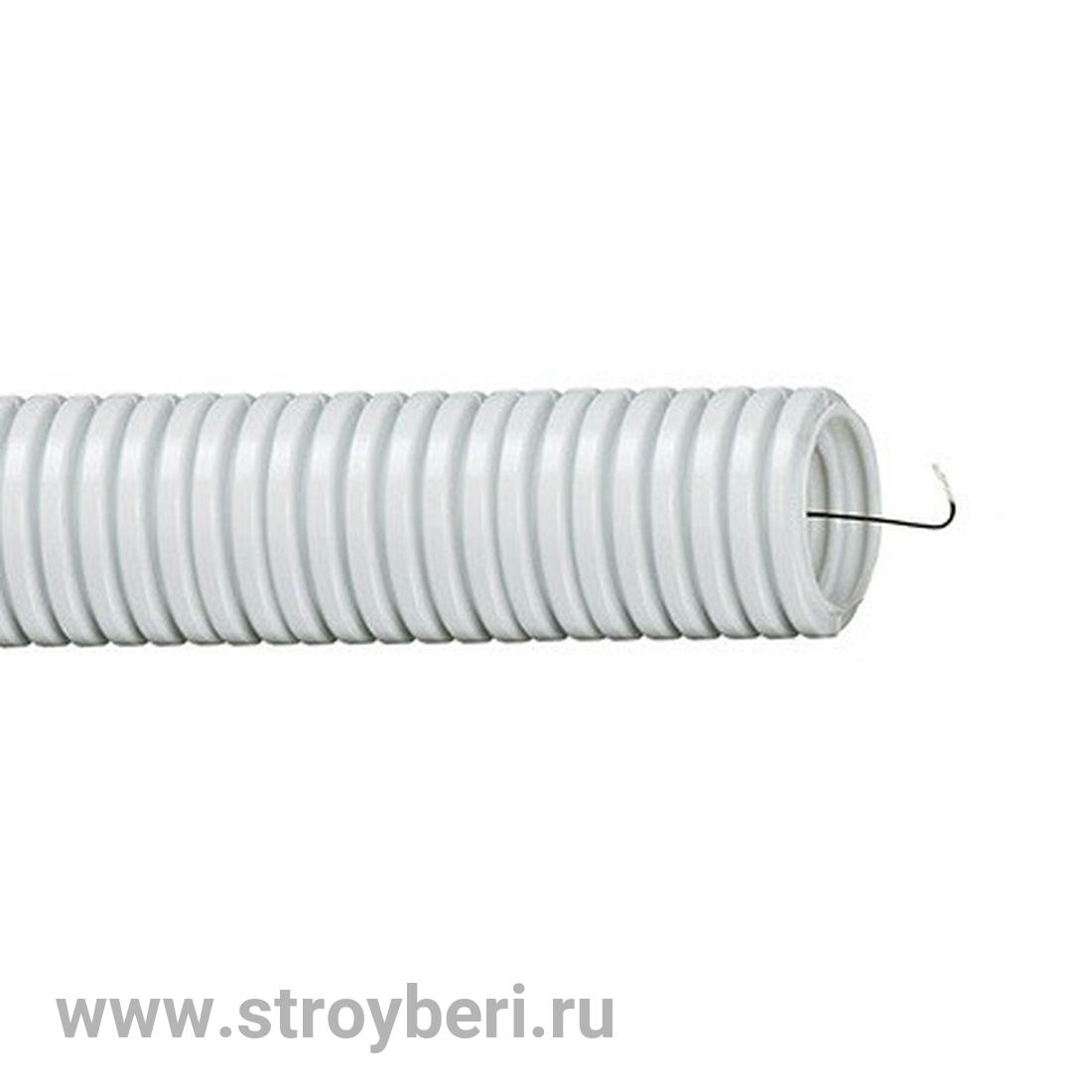 SQ0401-0301 Труба гофр.ПВХ d 16 с зондом (100 м) легкая народная