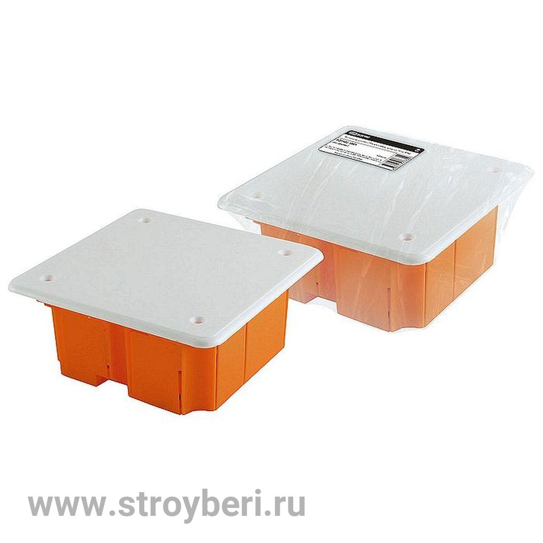 SQ1402-1001 Распаячная коробка СП 92х92х40мм, крышка, IP20, инд. штрихкод, TDM