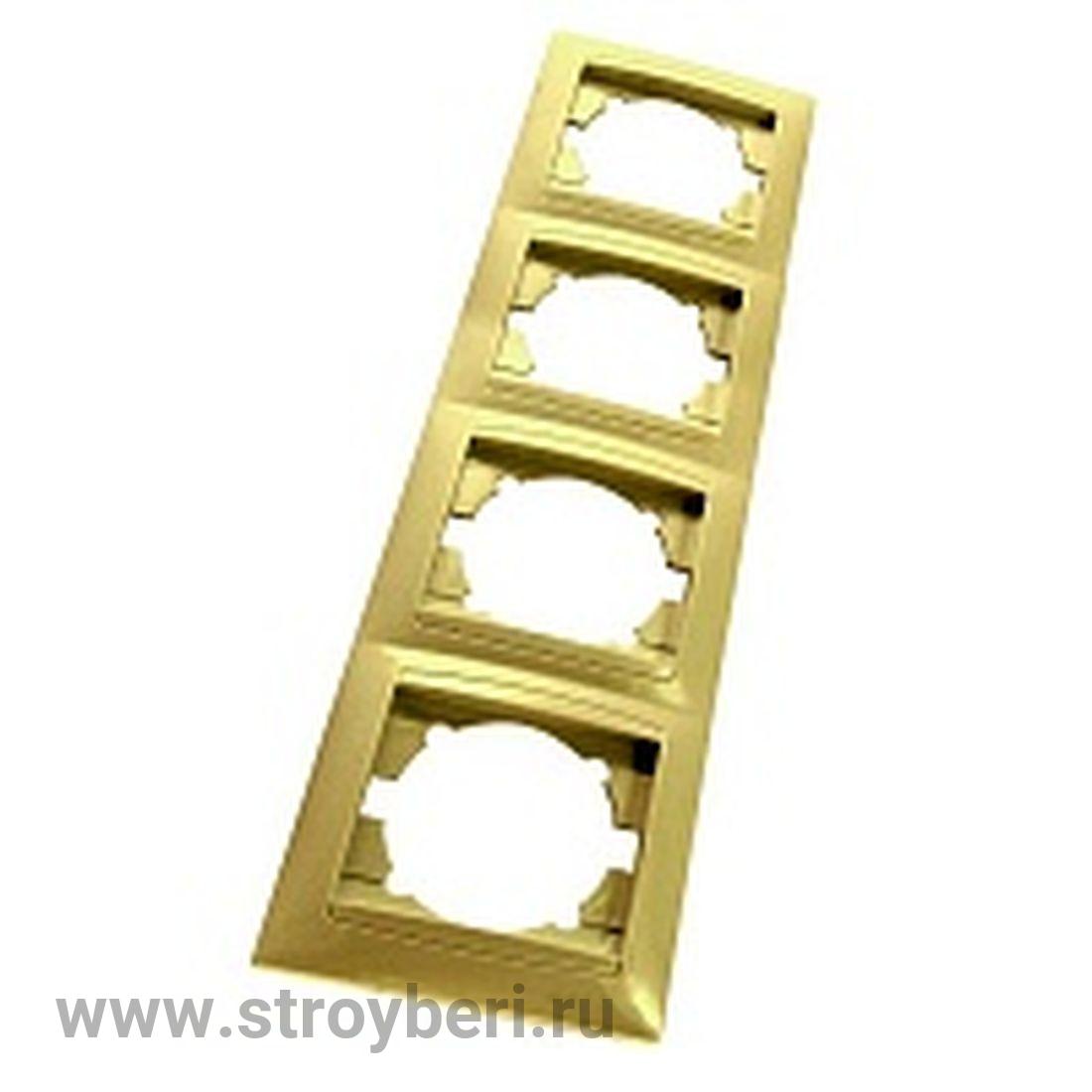 SQ1805-0055 Рамка 4-х постовая горизонтальная сл. кость 'Онега' TDM