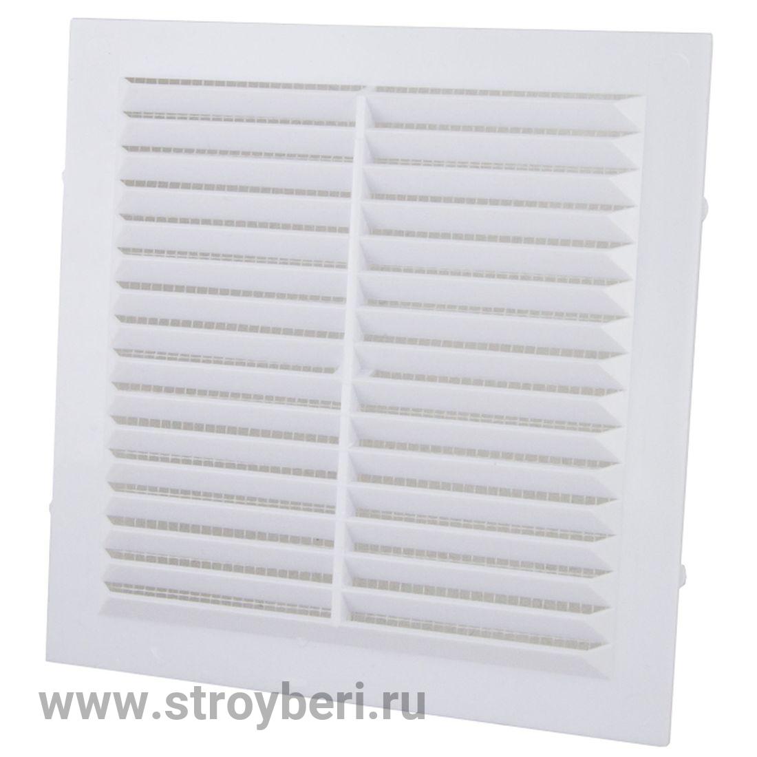 SQ1807-0087 Решетка неразъемная с москитной сеткой, бел. 190х190 TDM