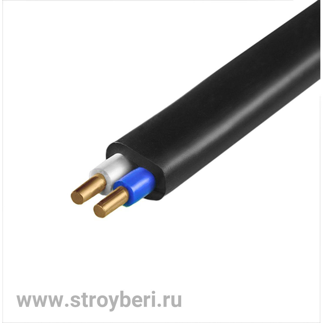 Кабель ВВГнг-П 2*2,5 черный (100м) ГОСТ