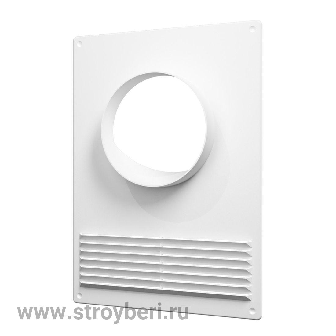 120ПТПР Пластиковая торцевая площадка с решеткой 205*240 фланец D120