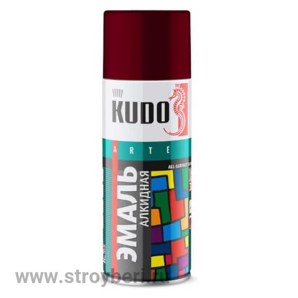 KU-10045 Аэрозольная краска КУДО RAL 3005 бордовая 0.52л Д