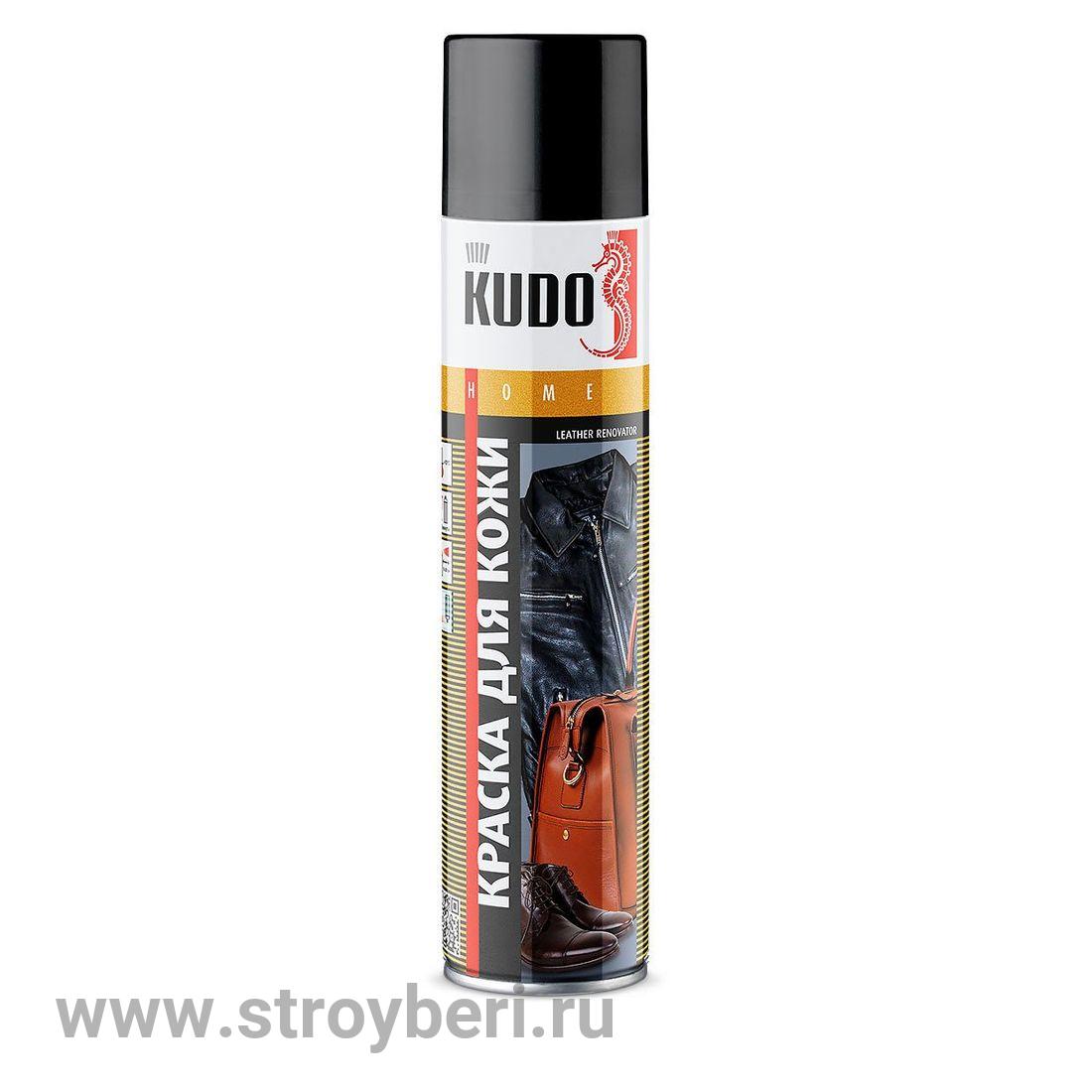 KU-5241 Краска КУДО для гладкой кожи черная 0.4л