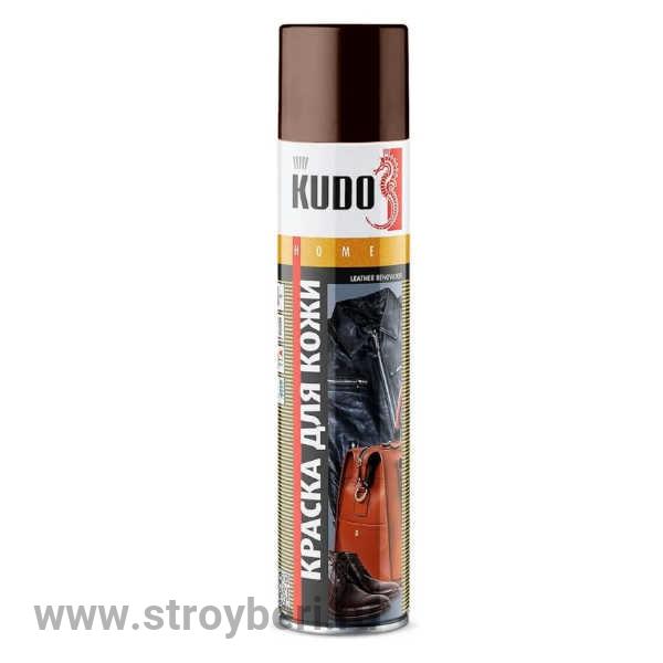 KU-5242 Краска КУДО для гладкой кожи коричневая 0.4л