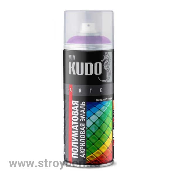 KU-0A4008 Аэрозольная акриловая краска КУДО satin RAL 4008 сигнально-фиолетовая 0.52л Д