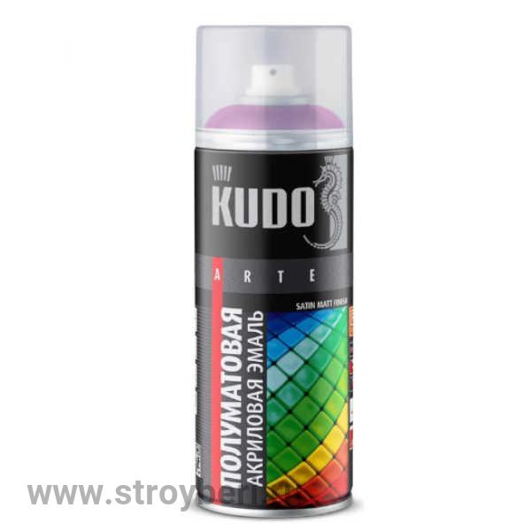 KU-0A4010 Аэрозольная акриловая краска КУДО satin RAL 4010 фуксия 0.52л Д