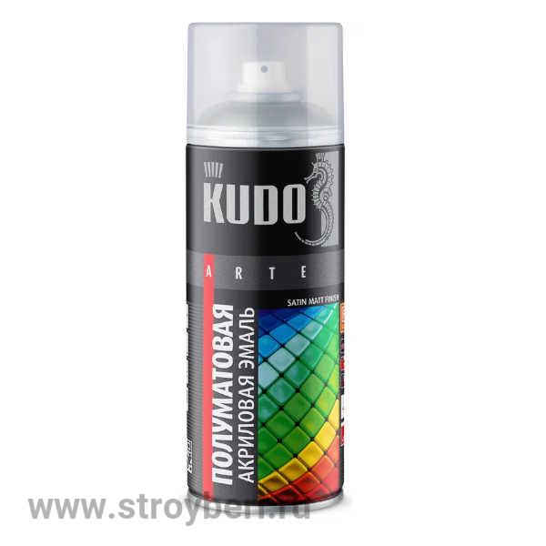KU-0A7001 Аэрозольная акриловая краска КУДО satin RAL 7001 серая 0.52л Д