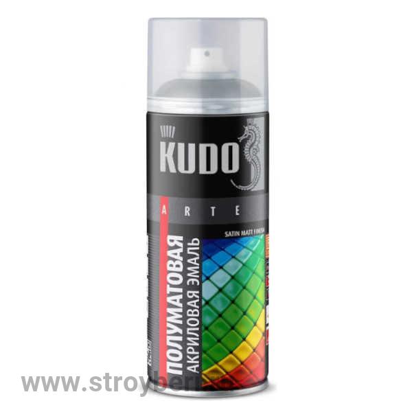 KU-0A7011 Аэрозольная акриловая краска КУДО satin RAL 7011 темно-серая 0.52л Д