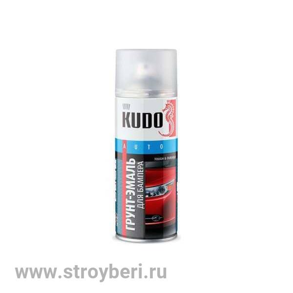 KU-6202 Эмаль КУДО для бампера черная 0.52л