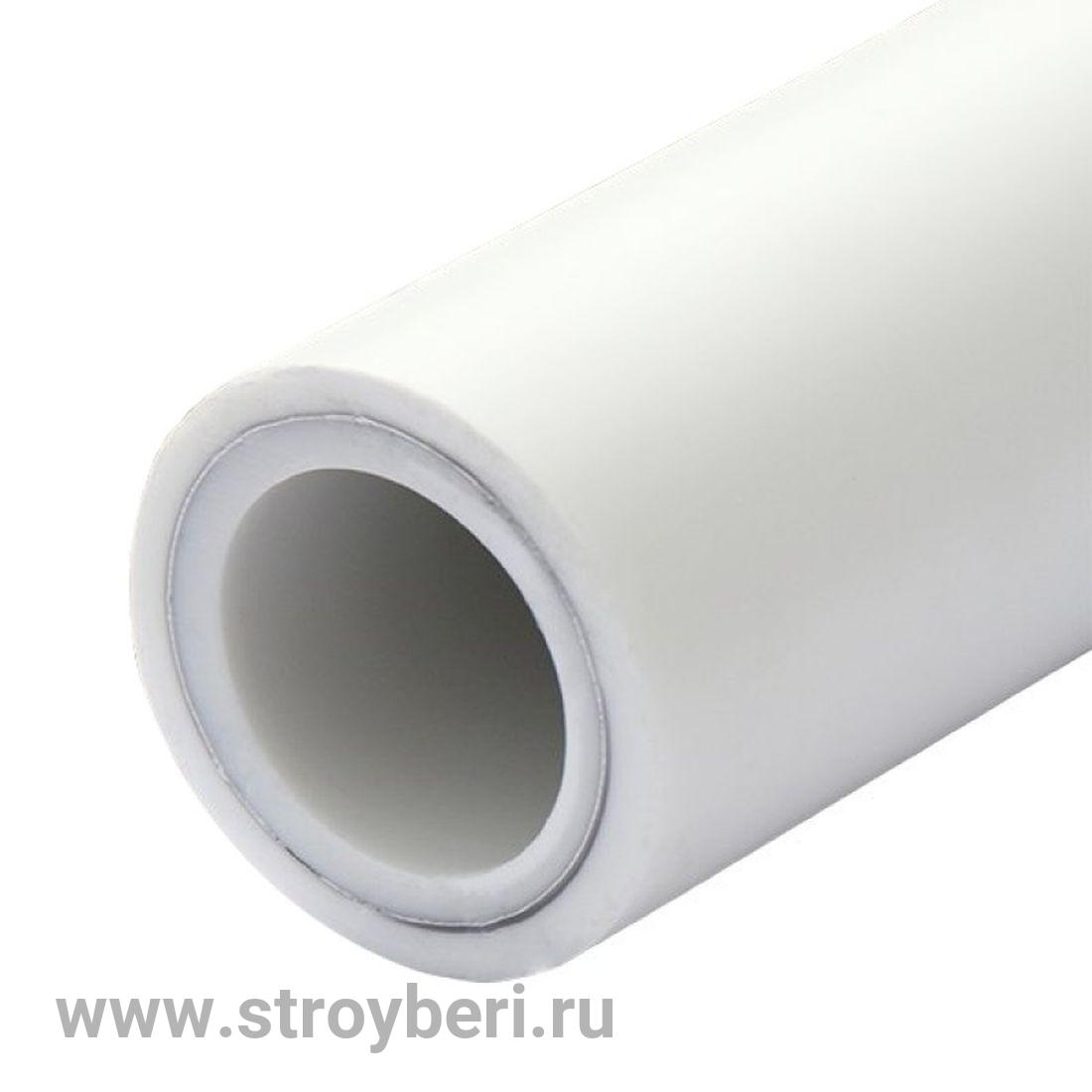 Труба PPR PN 25 белая (внутр. арм. AL) Дн- 20 х 3,4 мм