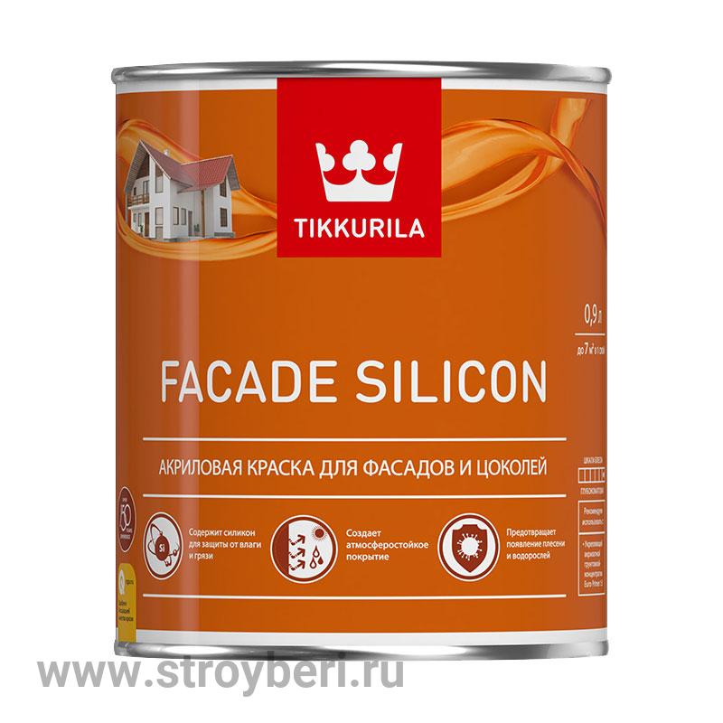 TIKKURILA FACADE SILICON краска фасадная С гл/мат 0.9л