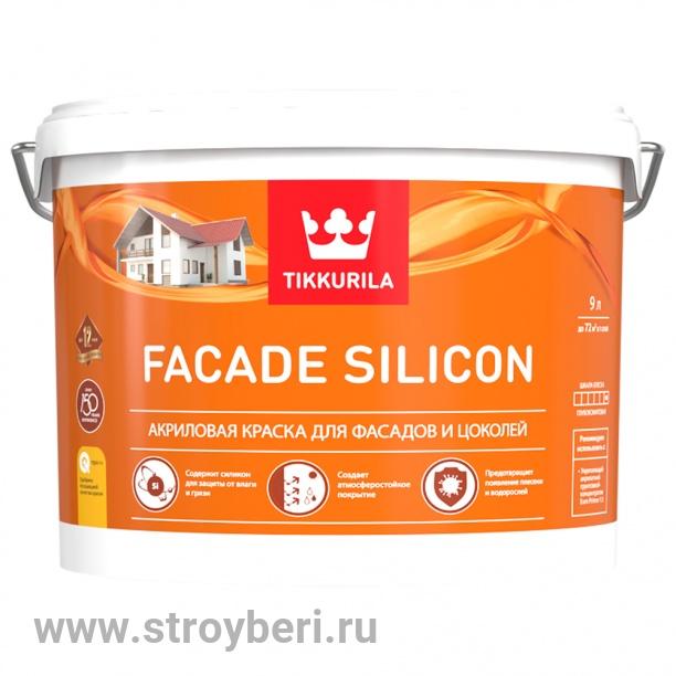 TIKKURILA FACADE SILICON краска фасадная С гл/мат 9л