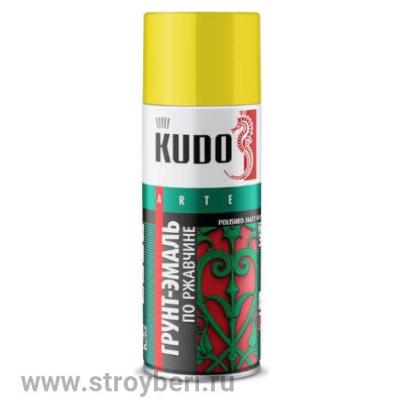 KU-311018 Грунт-эмаль КУДО по ржавчине желтая RAL 1018 0,52л