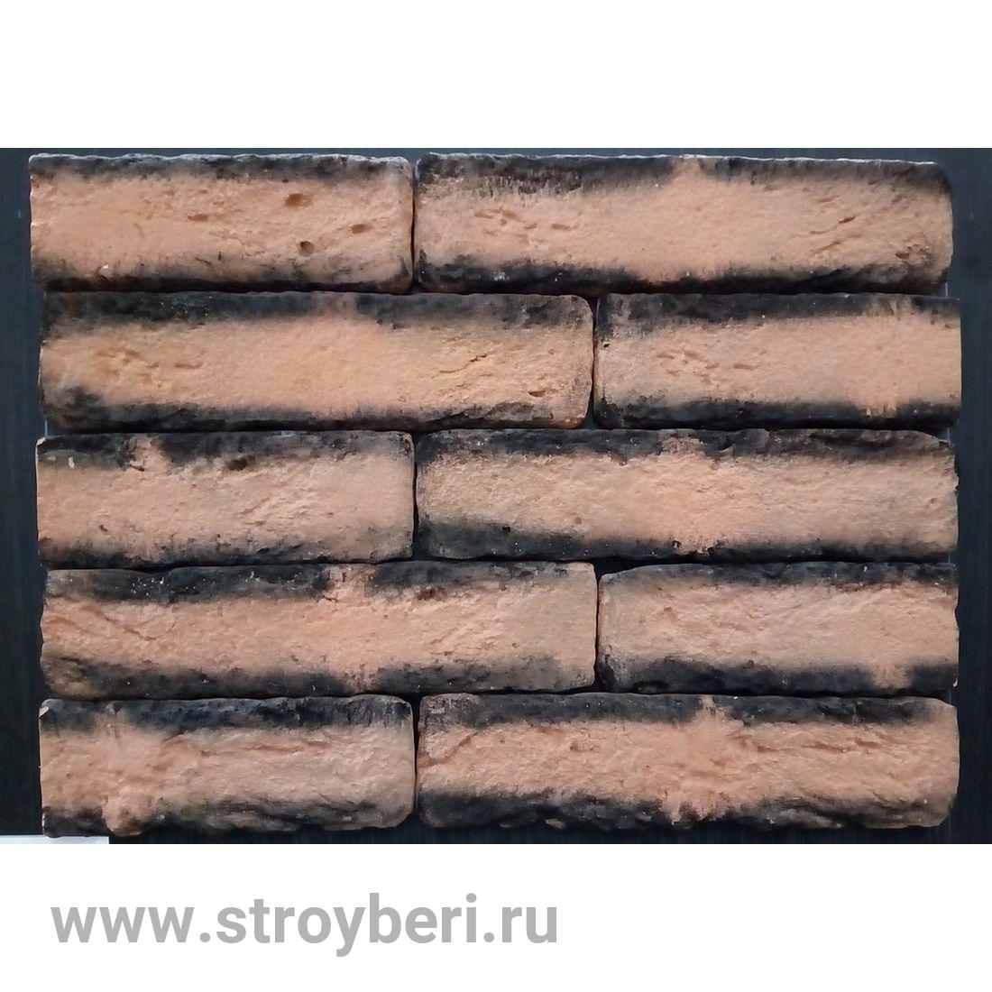 Искусственный камень 'Кирпич Амран' (темно-коричневый) 0,35кв.м. 35шт. гипс НЕ ЗАКАЗЫВАТЬ