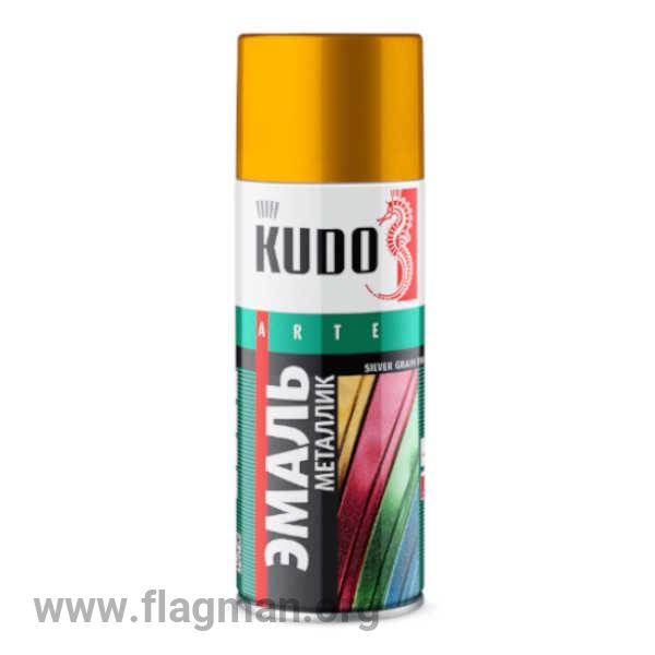 KU-1060 Аэрозольная краска КУДО металлик вечное золото 0.52л