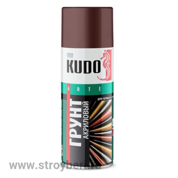 KU-2102 Грунт аэрозольный КУДО акриловый красно-коричневый 0.52л