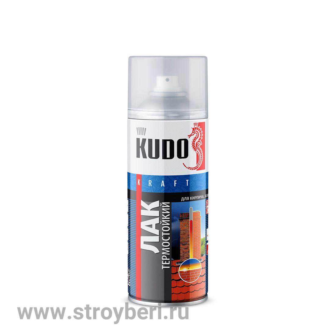 KU-9006 Лак аэрозольный КУДО термостойкий 0.52л
