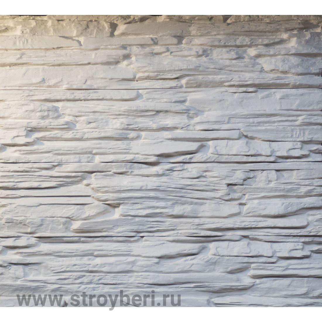 Искусственный камень 'Сланец наборный' (коричнево-бежевый) 0,56кв.м. 17шт. гипс