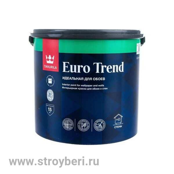 TIKKURILA EURO TREND A краска для обоев и стен 2.7л
