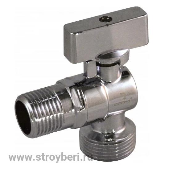 Кран угловой мини 1/2х3/4 для стиральной машины