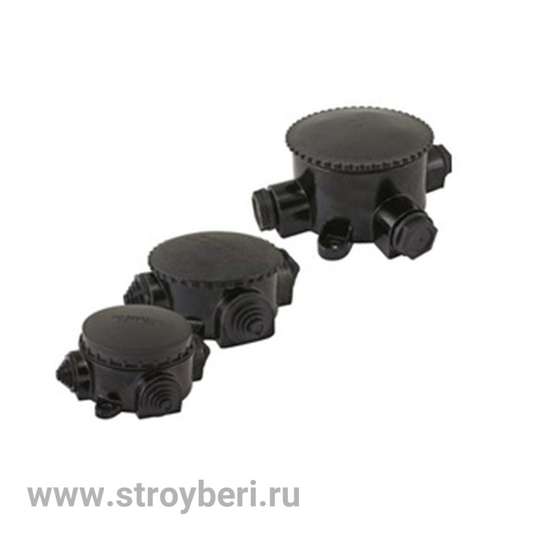 SQ1401-1101 Коробка электромонтажная КЭМ 2-660-3 ОП D95 мм IP65, 3-х рожк. (карболит) TDM