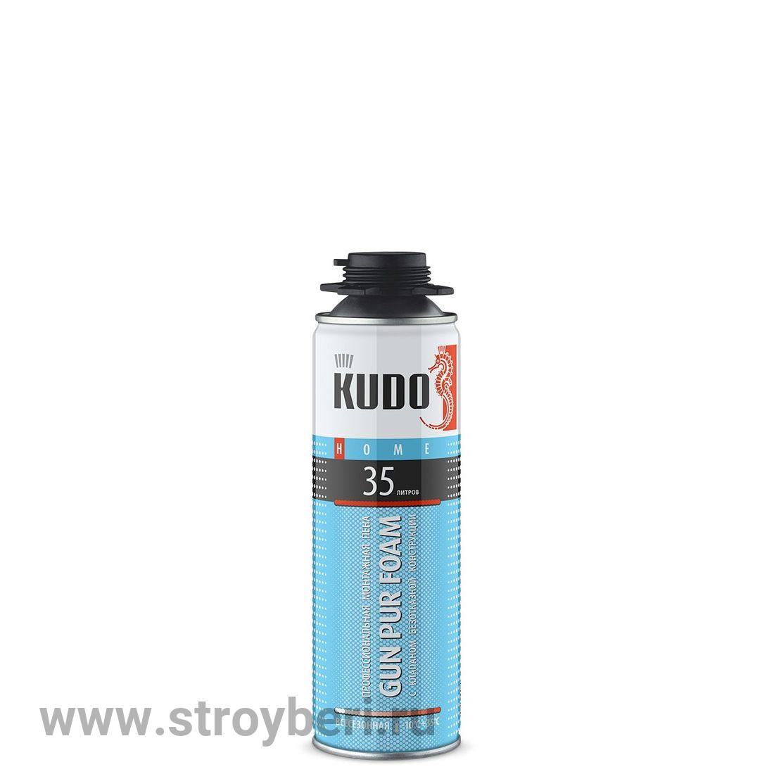 KUPHP06U35 Пена полиуретановая монтажная профессионал.KUDO HOME 35 ВСЕСЕЗОННАЯ 650 мл