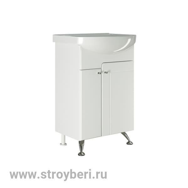 Тумба д/ванной 'ПОСЕЙДОН-55' белая под ум. Уют-55 (ПВХ) !