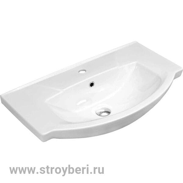 Умывальник 'Элеганс-75' меб с/отв.белый (Kirovit)