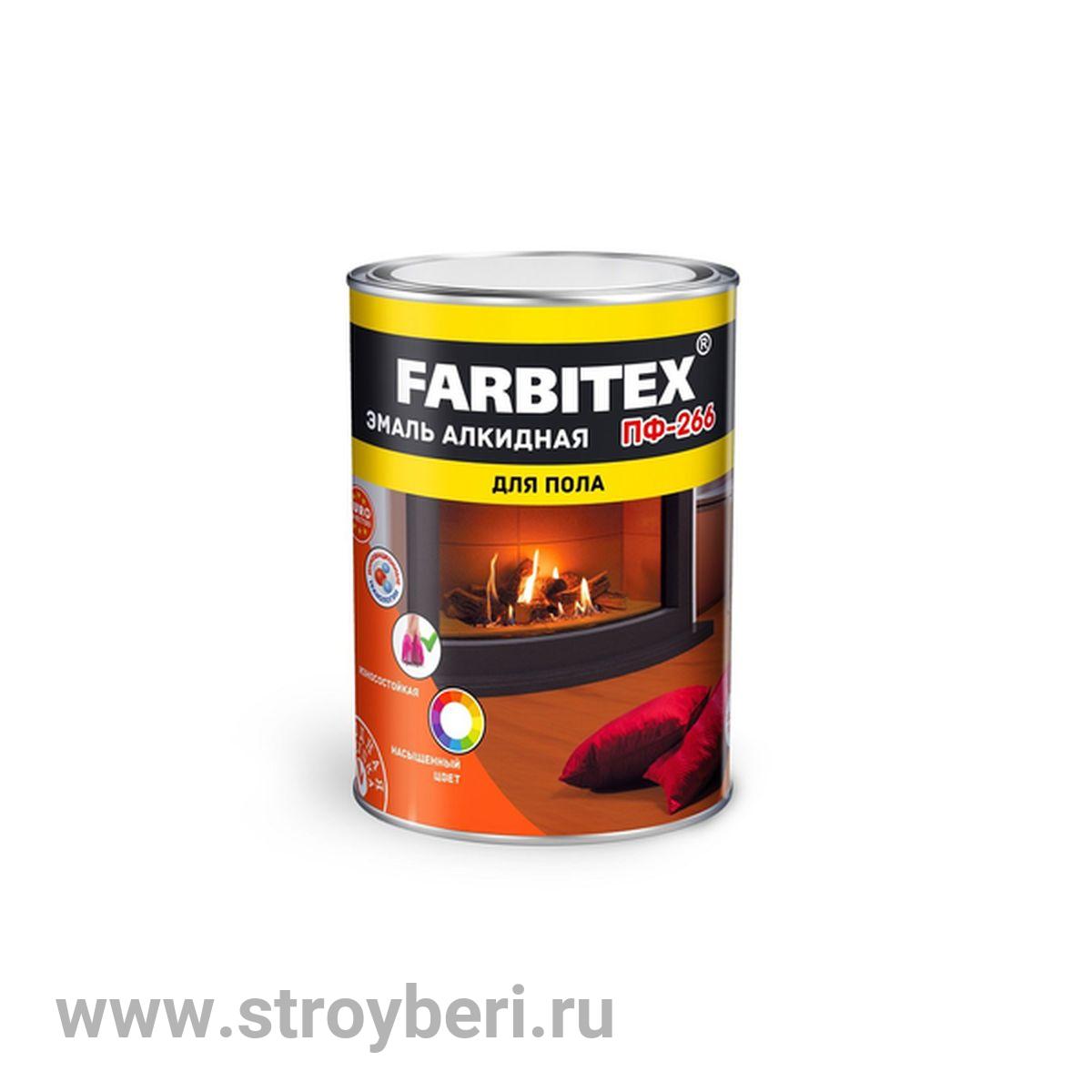 Эмаль алкидная ПФ-115 черный (1.8 кг) FARBITEX