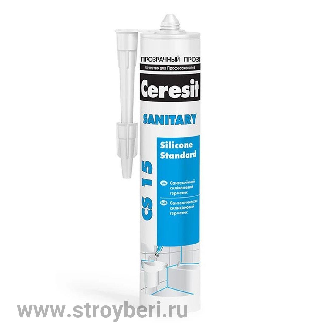 Герметик санитарный Церезит CS-15 (прозрач)