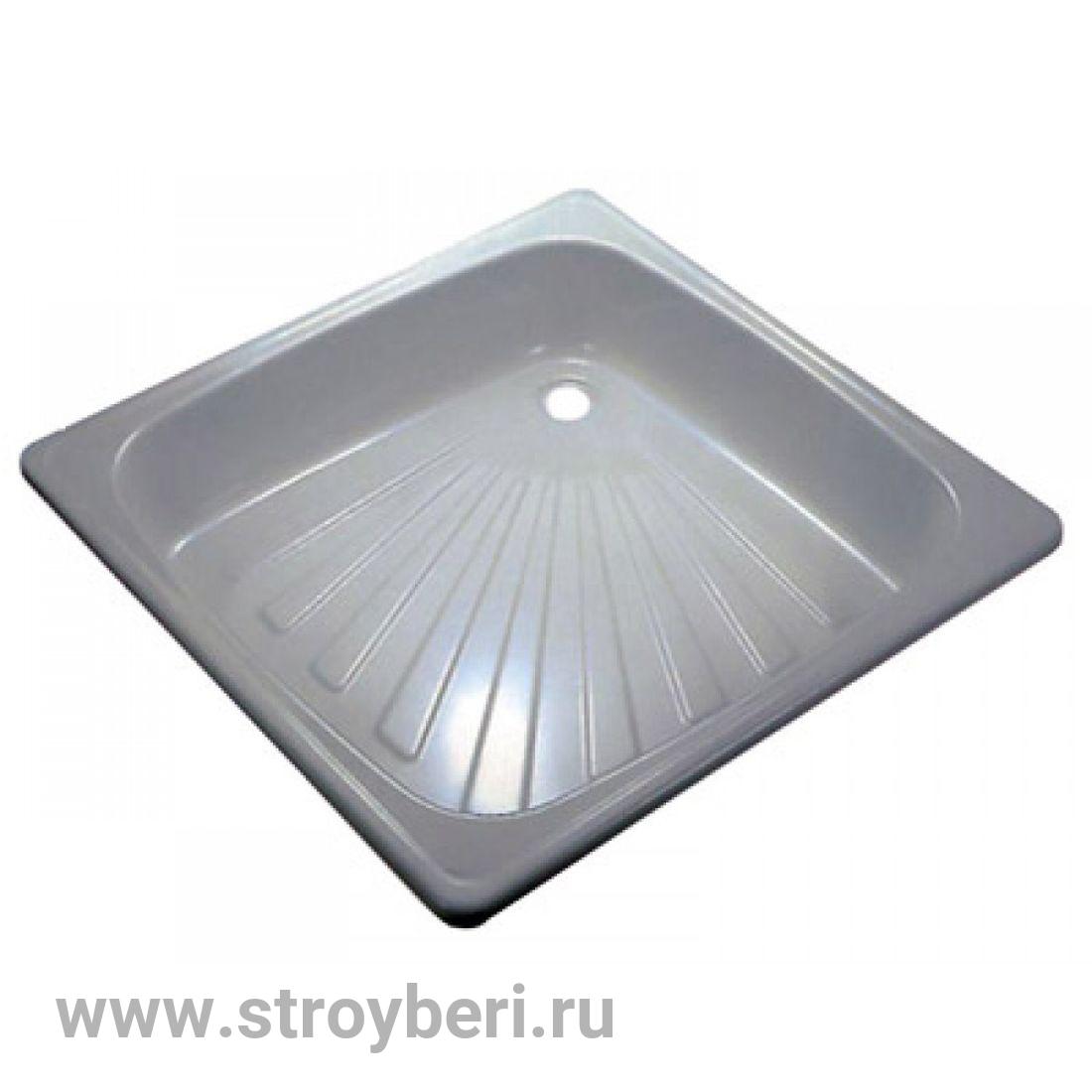Поддон квадрат 0,9*0,9*0,15 стальной Antika