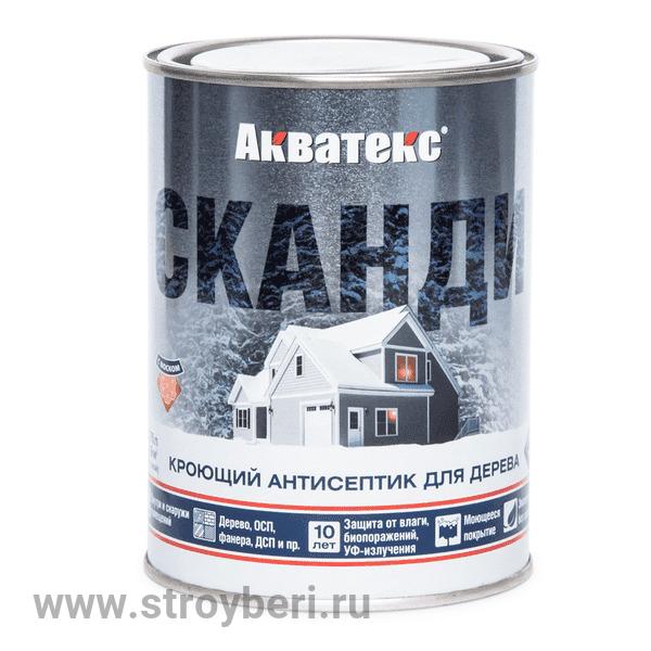 Акватекс СКАНДИ кроющий антисептик Лакрица 2.5л